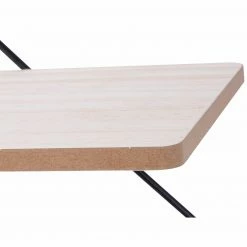 Wandregal - schwarz-natur - 60 cm -Günstiges Büro Geschäft 1257000100 06 1600Wx1600H