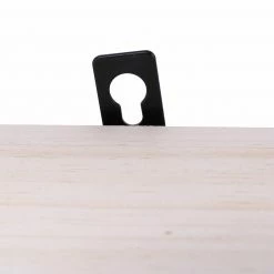 Wandregal - schwarz-natur - 60 cm -Günstiges Büro Geschäft 1257000100 07 1600Wx1600H