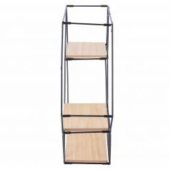 Wandregal - schwarz-natur - 58 cm -Günstiges Büro Geschäft 1257000200 05 1600Wx1600H