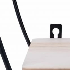 Wandregal - schwarz-natur - 70 cm -Günstiges Büro Geschäft 1257000500 06 1600Wx1600H