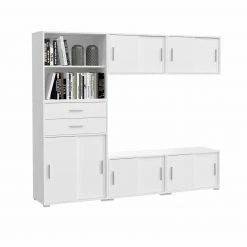 Regal MOVER - weiß - 68 cm -Günstiges Büro Geschäft 1331001100 07 1600Wx1600H