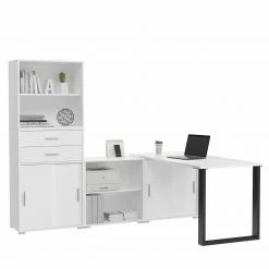 Regal MOVER - weiß - 68 cm -Günstiges Büro Geschäft 1331001100 08 1600Wx1600H