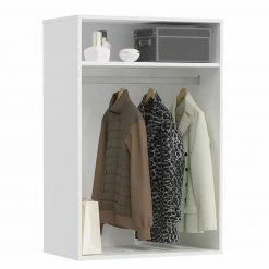 Garderobenaufsatz MOVER - weiß - 68x105 cm