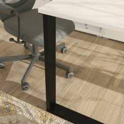 Schreibtischgestell MOVER - schwarz - U-Form -Günstiges Büro Geschäft 1331002300 03 1600Wx1600H