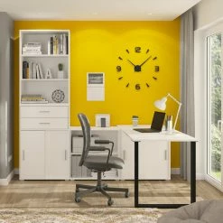 Schreibtischgestell MOVER - schwarz - U-Form -Günstiges Büro Geschäft 1331002300 04 1600Wx1600H