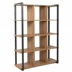 Standregal DENVER - Artisan Eiche-anthrazit - 145 cm -Günstiges Büro Geschäft 1332006300 03 1600Wx1600H