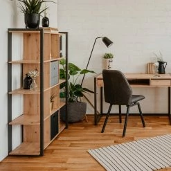 Standregal DENVER - Artisan Eiche-anthrazit - 145 cm -Günstiges Büro Geschäft 1332006300 10 1600Wx1600H