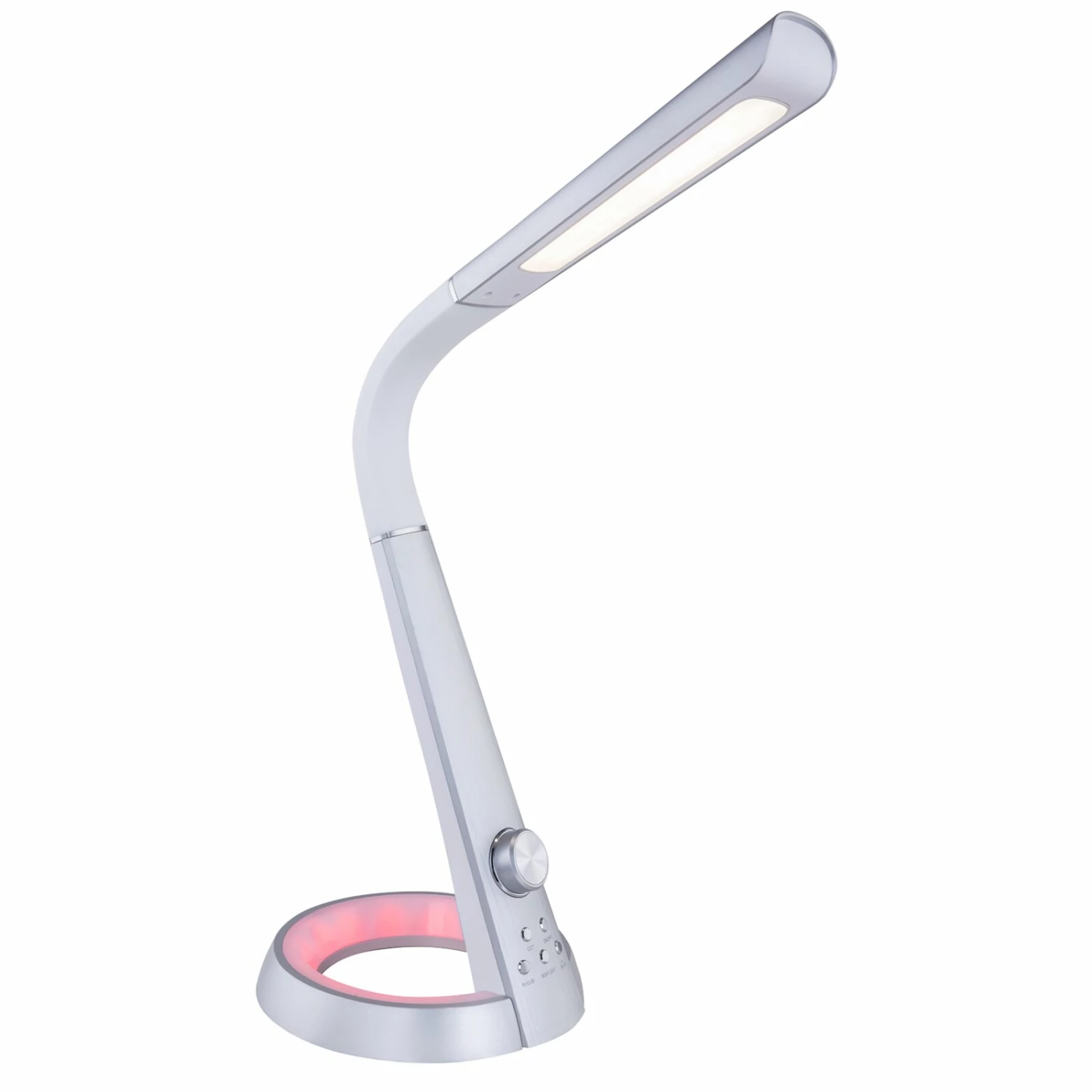 LED-Schreibtischleuchte - RGB - silber - 64 cm hoch 5 LED-Schreibtischleuchte - RGB - silber - 64 cm hoch – Bild 3