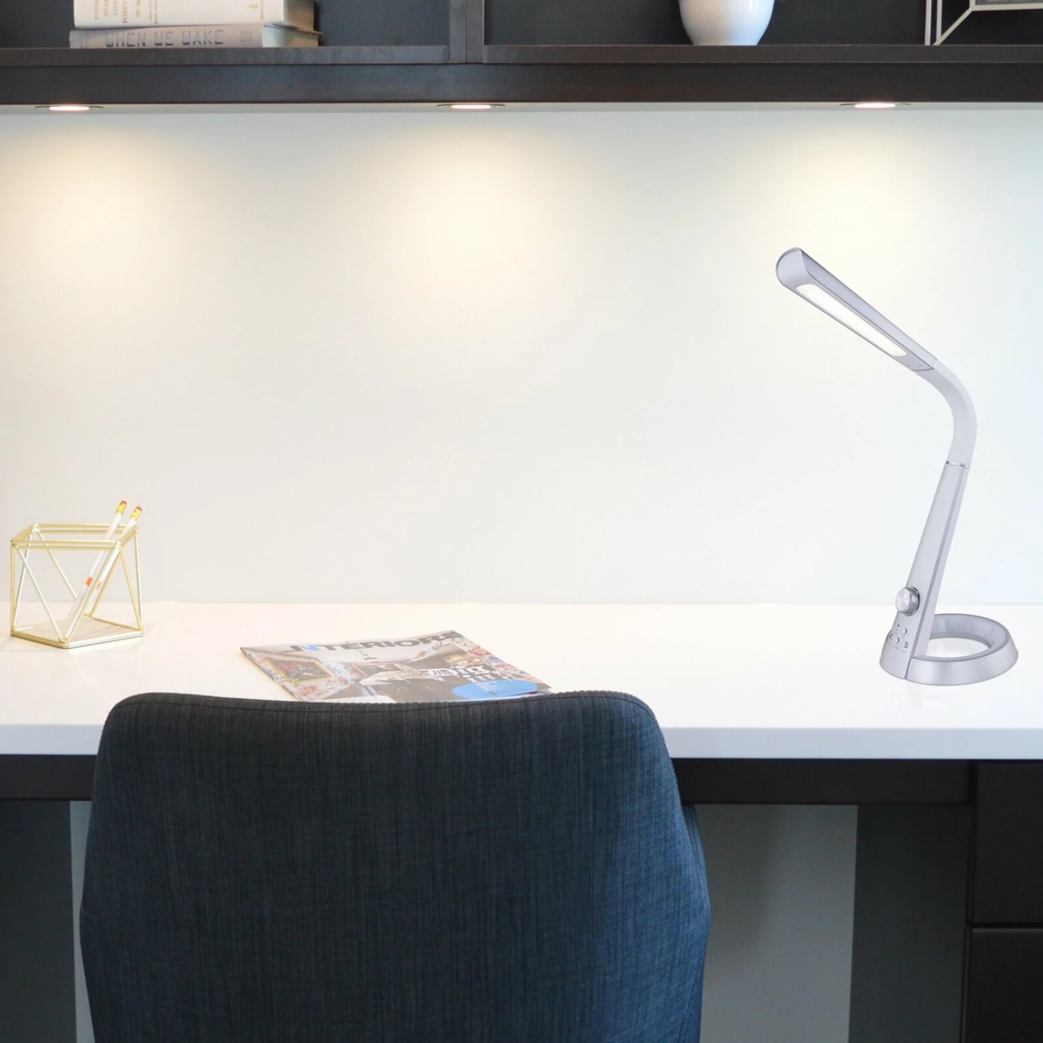 LED-Schreibtischleuchte - RGB - silber - 64 cm hoch 13 LED-Schreibtischleuchte - RGB - silber - 64 cm hoch – Bild 11