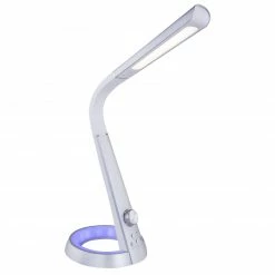 LED-Schreibtischleuchte - RGB - silber - 64 cm hoch