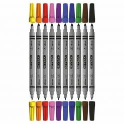 Fasermalstifte - 10 Farben - 2 Malspitzen