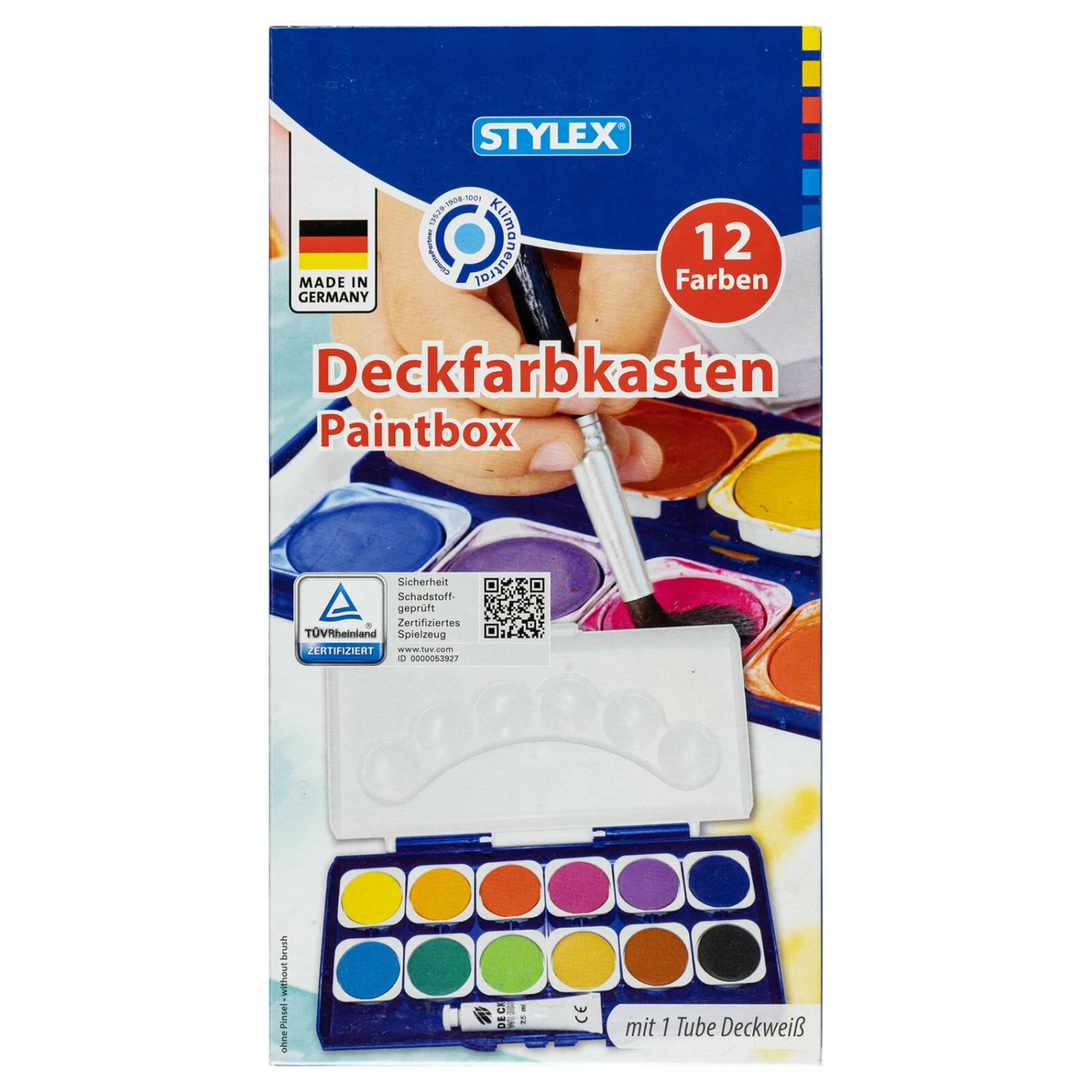 Deckfarbkasten - 12 Farben - mit Deckweiss 5 Deckfarbkasten - 12 Farben - mit Deckweiss – Bild 3
