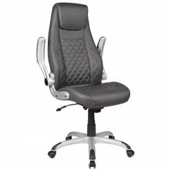 Chefsessel - schwarz-grau - Lederoptik - höhenverstellbar - gepolsterte Armlehnen 6 Chefsessel - schwarz-grau - Lederoptik - höhenverstellbar - gepolsterte Armlehnen -Günstiges Büro Geschäft 2354001100 02 1600Wx1600H