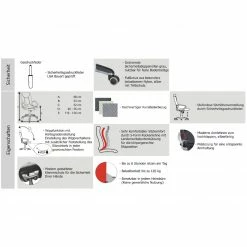 Chefsessel - schwarz-grau - Lederoptik - höhenverstellbar - gepolsterte Armlehnen 7 Chefsessel - schwarz-grau - Lederoptik - höhenverstellbar - gepolsterte Armlehnen -Günstiges Büro Geschäft 2354001100 03 1600Wx1600H