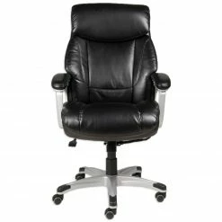 Drehstuhl - schwarz - Lederoptik - höhenverstellbar -Günstiges Büro Geschäft 2354003200 03 1600Wx1600H