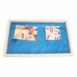 Memoboard - Fell - blau
