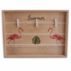 Memoboard - Flamingos - Holz - 30 cm