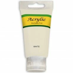 Acrylfarbe - weiß - 75 ml
