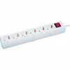 6-fach Steckdosenleiste - weiß - mit Schalter - Kabel 1,5 Meter -Günstiges Büro Geschäft 2732000500 1600Wx1600H