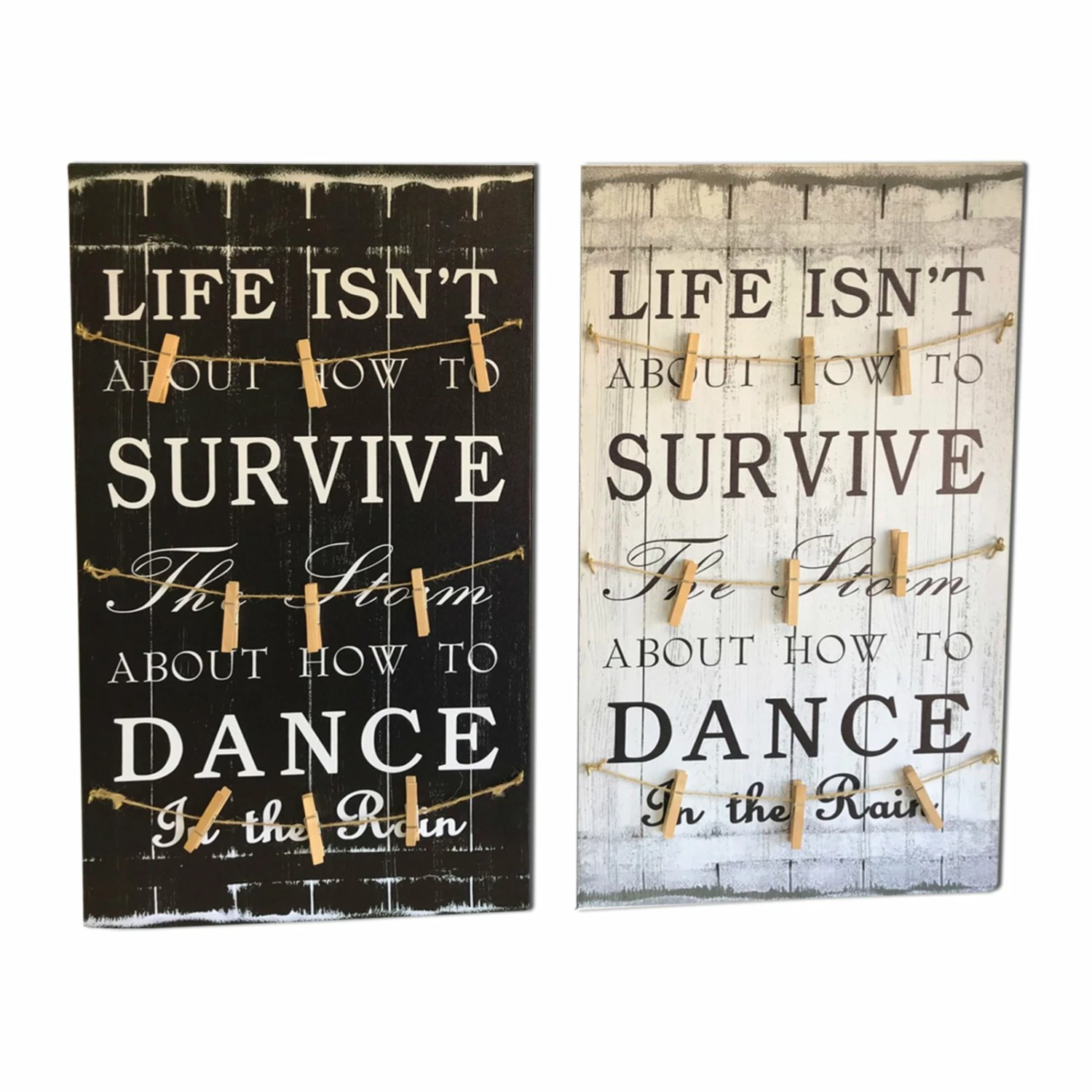 Deko-Leinenbild - Vintagedesign - sortiert - 39x68 cm 3 Deko-Leinenbild - Vintagedesign - sortiert - 39x68 cm