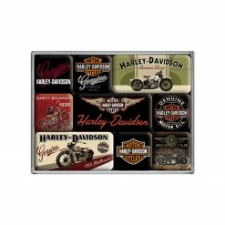 Kühlschrank-Magneten Set - Harley Davidson - 9-teilig