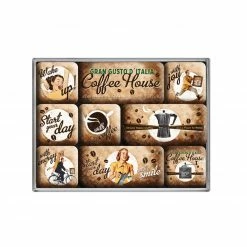 Kühlschrank-Magnete - Kaffee - 9-teilig