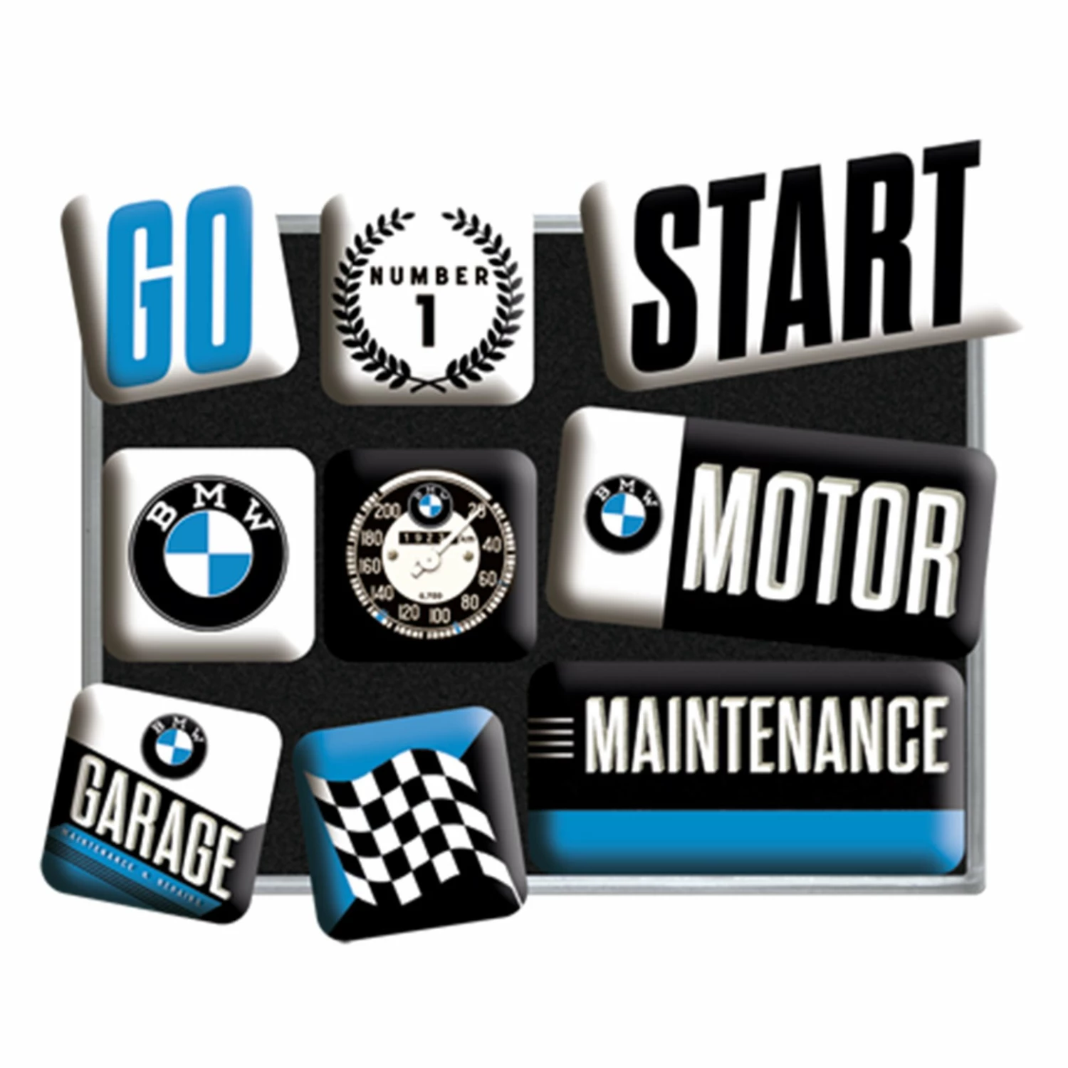 9-teiliges Magnet-Set - BMW Motor 3 9-teiliges Magnet-Set - BMW Motor – Bild 2