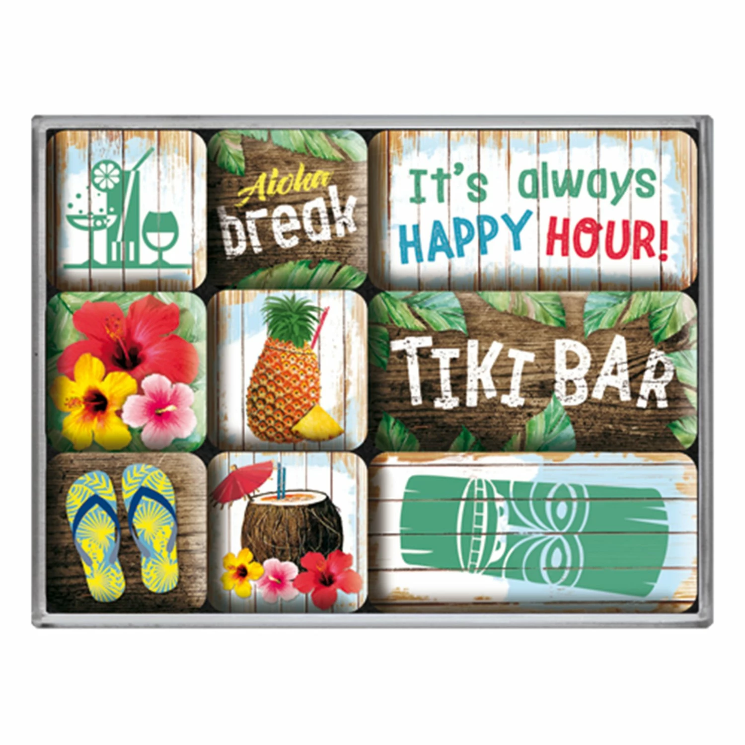 9-teiliges Magnet-Set - Tiki Bar 3 9-teiliges Magnet-Set - Tiki Bar