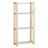 Holzregal - natur - 4 Böden -Günstiges Büro Geschäft 2768001100 1600Wx1600H