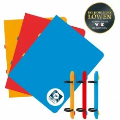 NEXTFOLDER Hefter-Set - blau-gelb-rot - DINA4