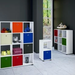 Regal BENAS 1 - weiß - 34 cm hoch -Günstiges Büro Geschäft 9001656000 04 1600Wx1600H