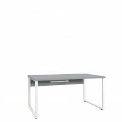 Schreibtisch SET+ - platingrau - 160 cm -Günstiges Büro Geschäft 9001768600 02 1600Wx1600H