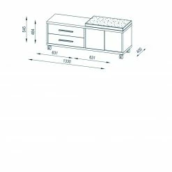 Rollcontainer SET+ - platingrau-grau - 133 cm -Günstiges Büro Geschäft 9001769000 02 1600Wx1600H