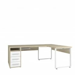 Schreibtisch-Ansetzplatte SET+ - Eiche natur - 120 cm -Günstiges Büro Geschäft 9001769900 03 1600Wx1600H