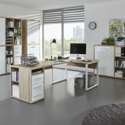 Schreibtisch-Ansetzplatte SET+ - Eiche natur - 120 cm -Günstiges Büro Geschäft 9001769900 04 1600Wx1600H