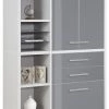 Highboard-Kombination SET+ - platingrau - 117 cm -Günstiges Büro Geschäft 9001771800 1600Wx1600H