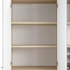 Highboard-Regal-Kombi SET+ - Eiche - Grauglas - 156 cm 9 Highboard-Regal-Kombi SET+ - Eiche - Grauglas - 156 cm -Günstiges Büro Geschäft 9001772100 04 1600Wx1600H