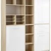 Highboard-Kombination SET+ - Eiche natur-weiß - 192 cm -Günstiges Büro Geschäft 9001772500 1600Wx1600H