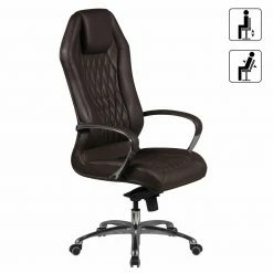 Bürostuhl - braun - 3-Punkt-Multiblockwippmechanik