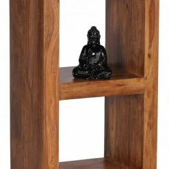 Standregal - braun gebeizt - Sheesham massiv - 88 cm hoch
