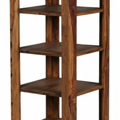 Standregal - Sheesham massiv - 4 Böden 8 Standregal - Sheesham massiv - 4 Böden -Günstiges Büro Geschäft 9002276400 03 1600Wx1600H