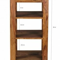 Standregal - Sheesham massiv - 3 Böden -Günstiges Büro Geschäft 9002276500 04 1600Wx1600H