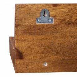 Wandregal - braun gebeizt - Sheesham massiv - 60 cm -Günstiges Büro Geschäft 9002278200 04 1600Wx1600H