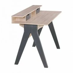 Schreibtisch - Sonoma Eiche Nachbildung-schwarz - 120 cm breit -Günstiges Büro Geschäft 9002283800 04 1600Wx1600H