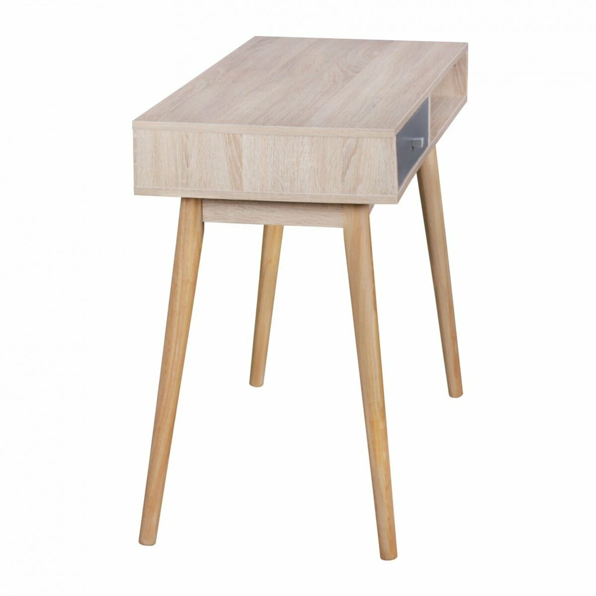 Schreibtisch - Sonoma Eiche-schwarz - 90 cm breit 6 Schreibtisch - Sonoma Eiche-schwarz - 90 cm breit – Bild 4