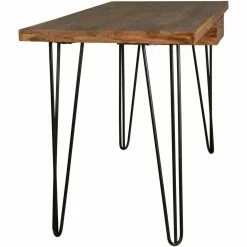 Schreibtisch - braun - Sheesham massiv -Günstiges Büro Geschäft 9002284100 04 1600Wx1600H