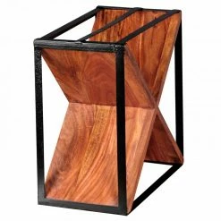 Weinregal - Sheesham massiv gebeizt - 37x37 cm -Günstiges Büro Geschäft 9002313400 03 1600Wx1600H