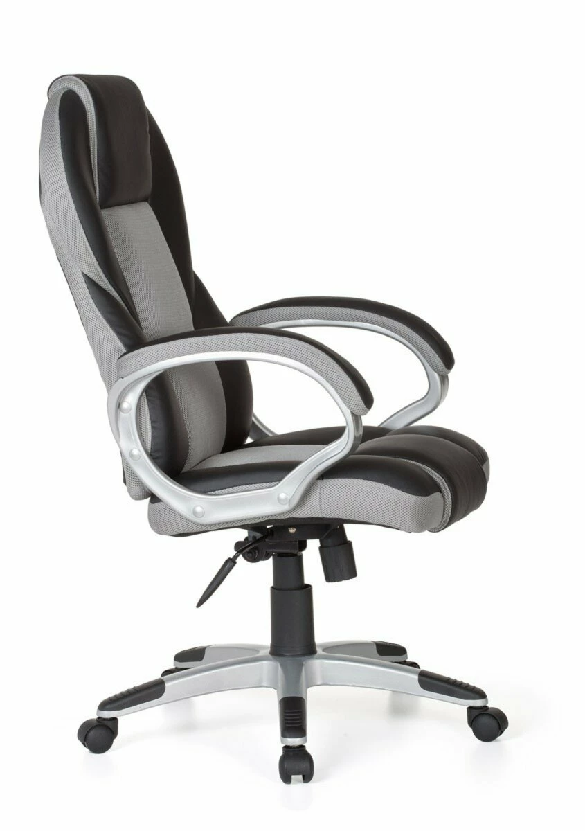 Bürostuhl - schwarz-grau - Wippmechanik 6 Bürostuhl - schwarz-grau - Wippmechanik – Bild 4