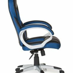 Bürostuhl - schwarz-blau - Wippmechanik -Günstiges Büro Geschäft 9002332300 03 1600Wx1600H