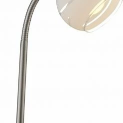 LED-Schreibtischlampe - nickel matt - Glas
